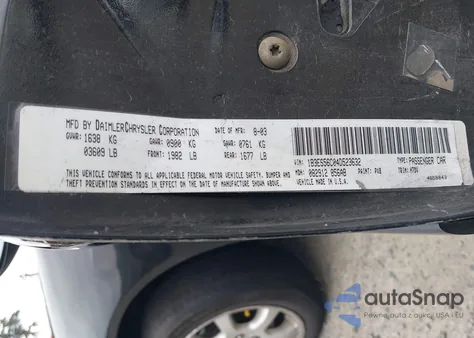 2004 Dodge Neon Sxt из США, поврежденный, VIN 1B3ES56C04D523632